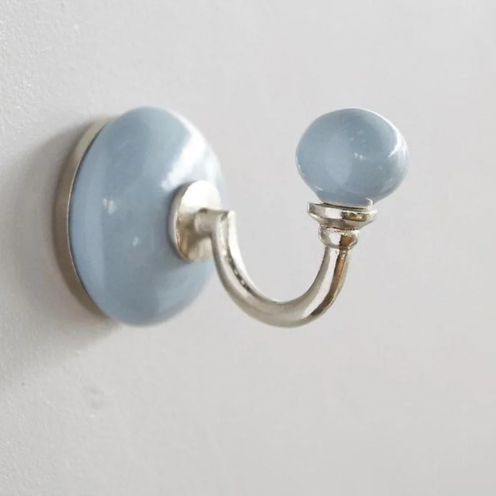 Anthropologie Ceramic Wall Hook Set of 5 NIP